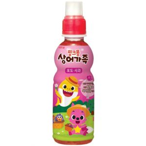 lotte chilsung pinkpong grape & apple drink 235ml 235ml 8fl oz