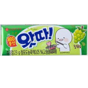 lotte watta green apple chewing gum 23g 0.9oz
