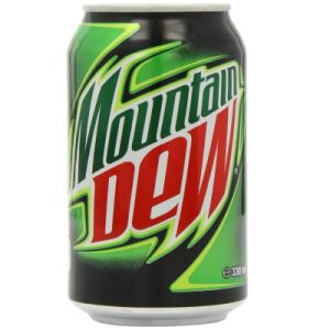 mountain dew soda can 330ml 11.61 fl oz