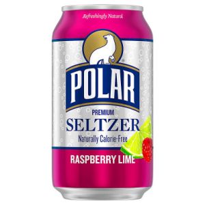 polar raspberry lime seltzer