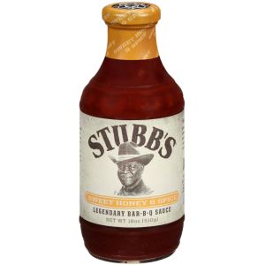 STUBBS SAUCE BARBECUE MIEL DOUX ET EPICES 