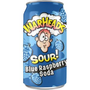 Warheads - Soda américain - Goût Framboise Bleue